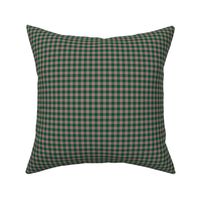 JP27 - Narrow Rustic Raspberry and Pine Green buffalo plaid