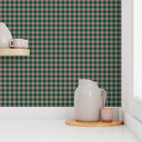 JP27 - Narrow Rustic Raspberry and Pine Green buffalo plaid