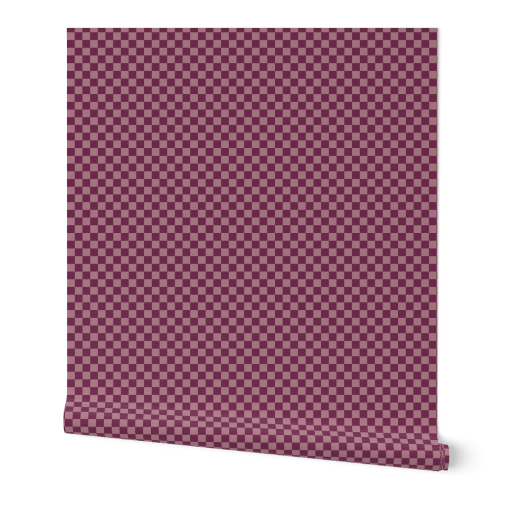 JP27 - Tiny -  Rustic Raspberry Checkerboard in eighth inch squares of 