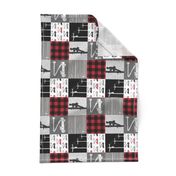 (3"small scale) lineman patchwork - buffalo plaid (90)