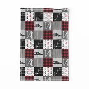 (3"small scale) lineman patchwork - buffalo plaid (90)