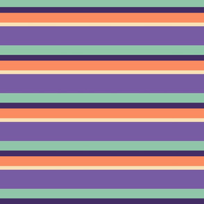 Strips & Stripes (Eggplant Horizontal)