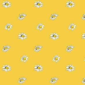 Chamomile on Yellow