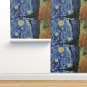 Tea Towel | Monet's Poppies + Starry Night Collage 2.0 