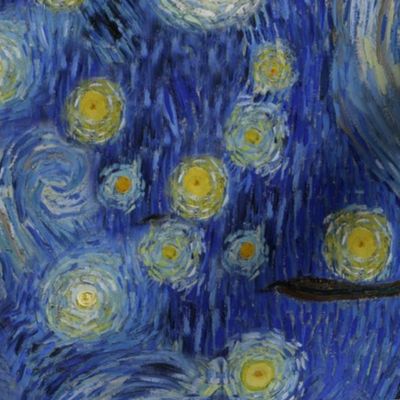 Tea Towel | Monet's Poppies + Starry Night Collage 2.0 