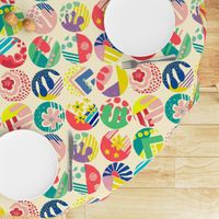 Circlefun. Colorful circle design. Geometric pattern.