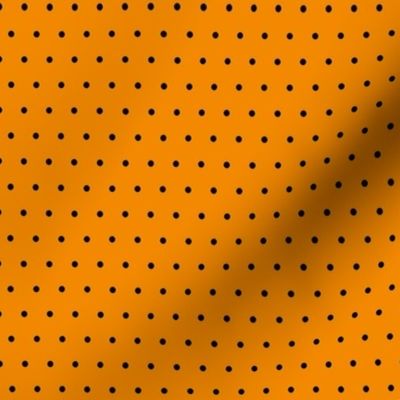 orange black polka dots