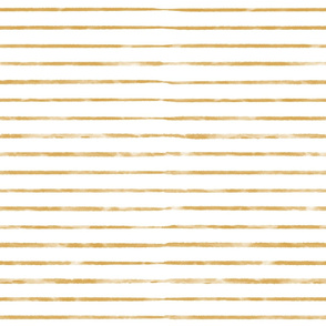 Small Scale Gold WatercolorStripes