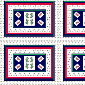 Red and Green Dragon Square_Repeat