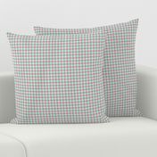 JP28 - Tiny Creamed Raspberry Pink and Minty Green buffalo plaid