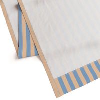 JP29 - Ecru and robin egg blue basic stripe