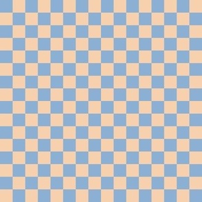 JP29 - Medium -  Ecru and Robin's Egg Blue Checkerboard