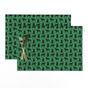 SMALL - Boykin Spaniel christmas fabric - cute dog breed design with presents, candy canes, food, xmas holiday fabric