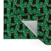 SMALL - Boykin Spaniel christmas fabric - cute dog breed design with presents, candy canes, food, xmas holiday fabric