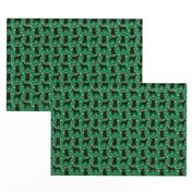 SMALL - Boykin Spaniel christmas fabric - cute dog breed design with presents, candy canes, food, xmas holiday fabric