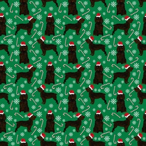 SMALL - Boykin Spaniel christmas fabric - cute dog breed design with presents, candy canes, food, xmas holiday fabric