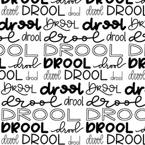 Drool Monster - Hand lettered words