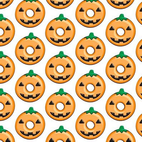 pumpkin donuts - halloween fabric