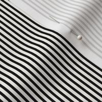 Beefy Pinstripe: Black & Cream Thin Stripe