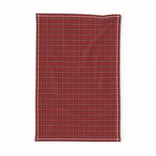 Pretty Plaid 1": Candy Apple Red & Black Plaid