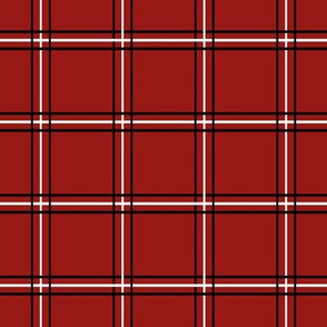 Pretty Plaid 2: Candy Apple Red & Black Plaid