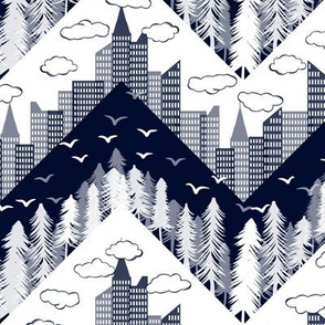 forest city chevron navy