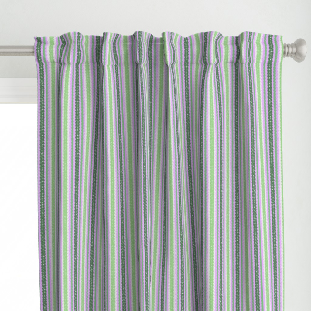 JP30 - Lilac and Green Jagged Stripes