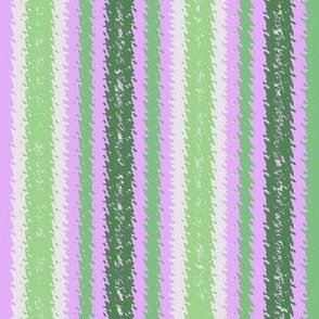 JP30 - Lilac and Green Jagged Stripes