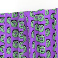 frankenstein donuts on purple