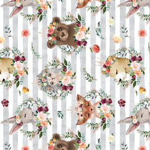 paprika floral wreath animals