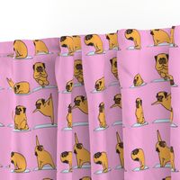 Pug Yoga pink