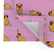 Pug Yoga pink