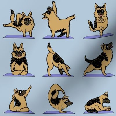 German Shepherd Yoga