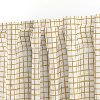 Gold Grid Watercolor Plaid (mustard, dark yellow)