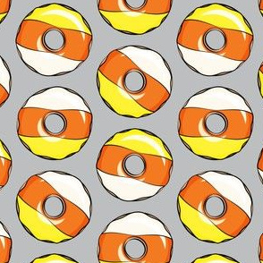 candy corn donuts - halloween donuts grey