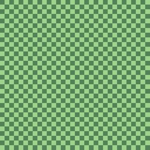 JP30 - Medium -  Two Tone Green Checkerboard