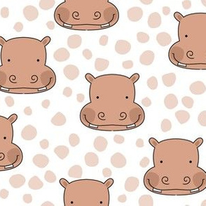 copper hippo-faces-with-dots