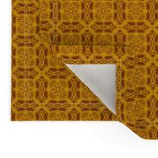 Rich Golden Brown Batik Squares