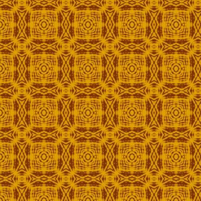 Rich Golden Brown Batik Squares