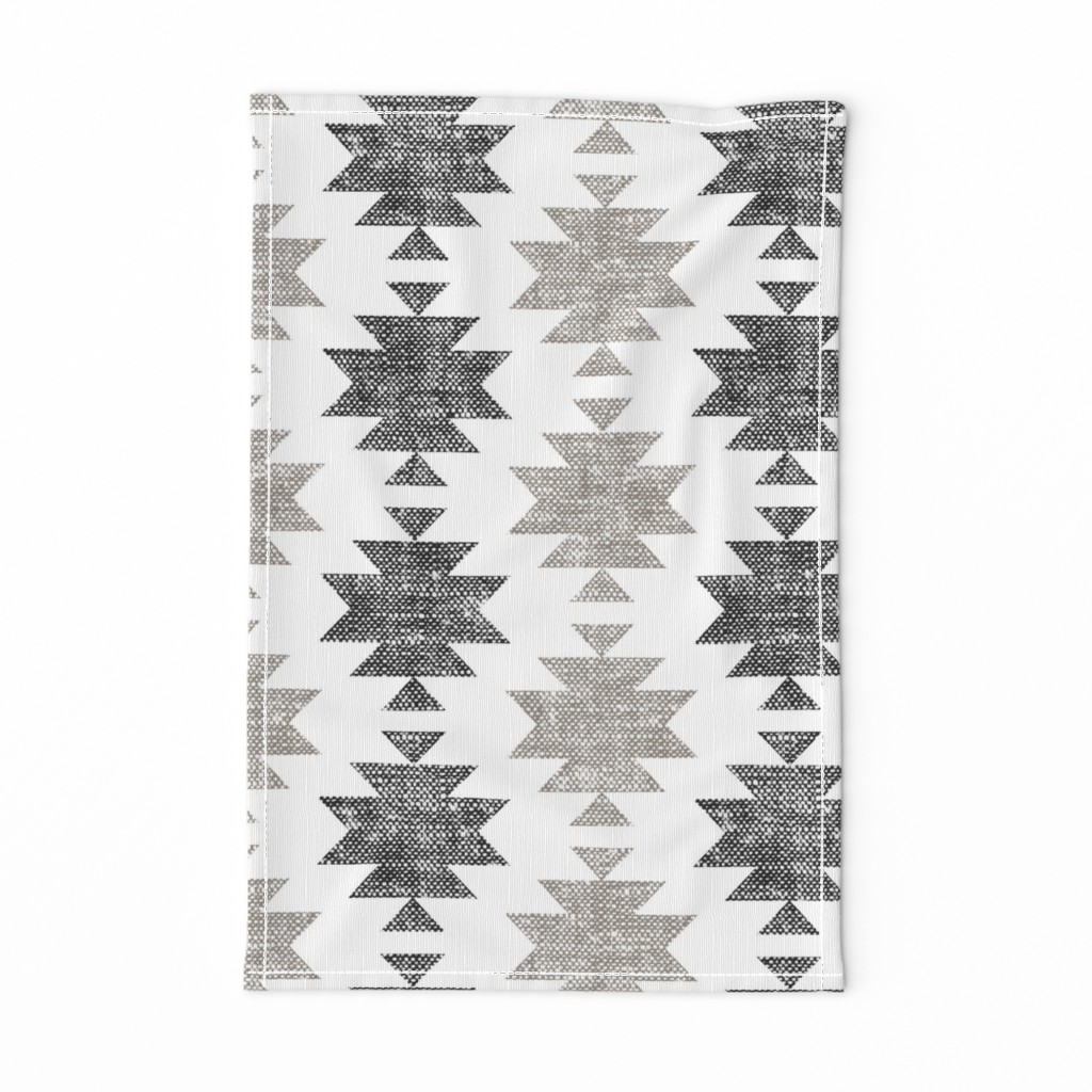 (jumbo scale) modern aztec || woven neutrals