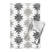 (jumbo scale) modern aztec || woven neutrals