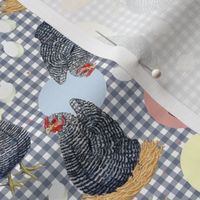 Gingham Plymouth Rock Hens