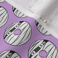 mummy donuts - light purple - halloween fabric