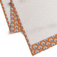 mummy donuts - orange - halloween fabric