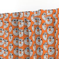 mummy donuts - orange - halloween fabric