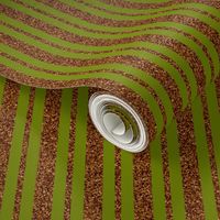 CD1 - Speckled Copper Stripes on Olive Green