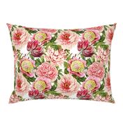 10" Pierre-Joseph Redouté, Antique Peony and Lily Pattern