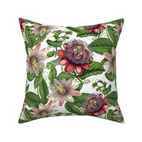 12"  Passiflora Vintage Pattern- Large Designed by UtART at https://www.facebook.com/UtArt.Home Available for custom pattern projects. Contact me at utart_home@gmx.net 