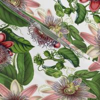 12"  Passiflora Vintage Pattern- Large Designed by UtART at https://www.facebook.com/UtArt.Home Available for custom pattern projects. Contact me at utart_home@gmx.net 