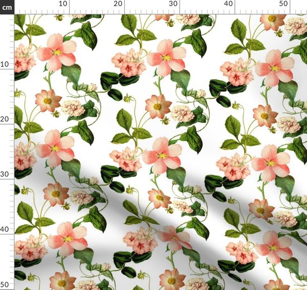 7 Tiny Vintage Flowers Spoonflower